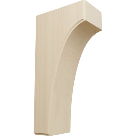 Ekena Millwork 3 1/2"W x 6"D x 12"H Clarksville Bracket, Rubberwood BKTW04X06X12CVRW
